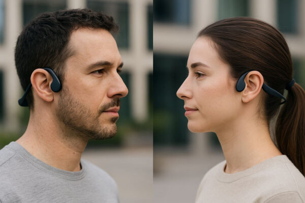 Open-Ear Kopfhörer – Knochenschall-Technologie im Vergleich Open-Ear Kopfhörer mit Knochenschall-Technologie im Einsatz