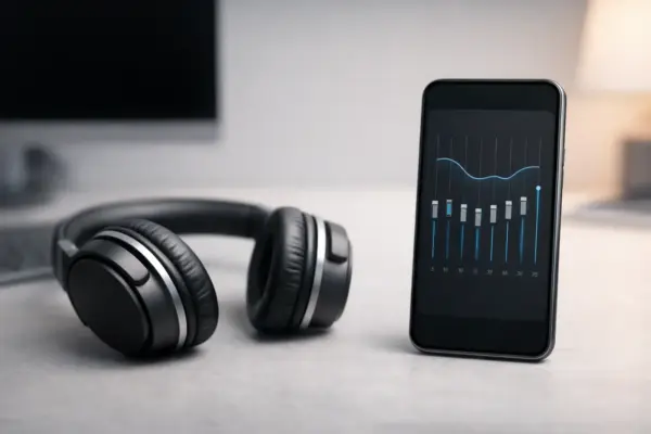 Frequenzgang mit Equalizer anpassen – Sound-Tuning bei Kopfhörern Kopfhörer mit Equalizer zur Anpassung des Frequenzgangs