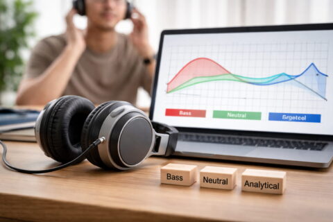 Klangsignatur bei Kopfhörern anschaulich dargestellt durch Frequenzverläufe